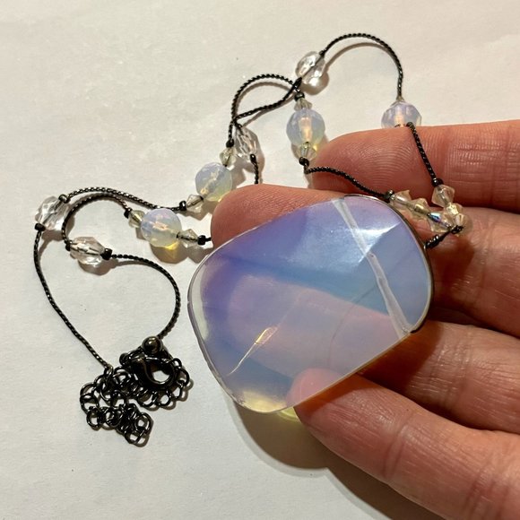 4/$20 Crystal Glass Faceted Pendant - Picture 7 of 7